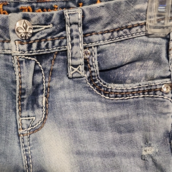 Rock Revival Women's Light Blue Skinny Jeans - Picture 11 of 13